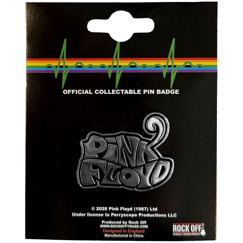 Pink Floyd - Swirl Logo Métal broche - Couleur argent/Noir
